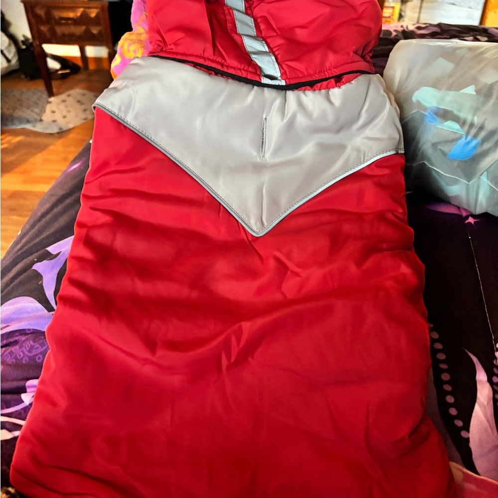 Red and Gray Dog Jacket